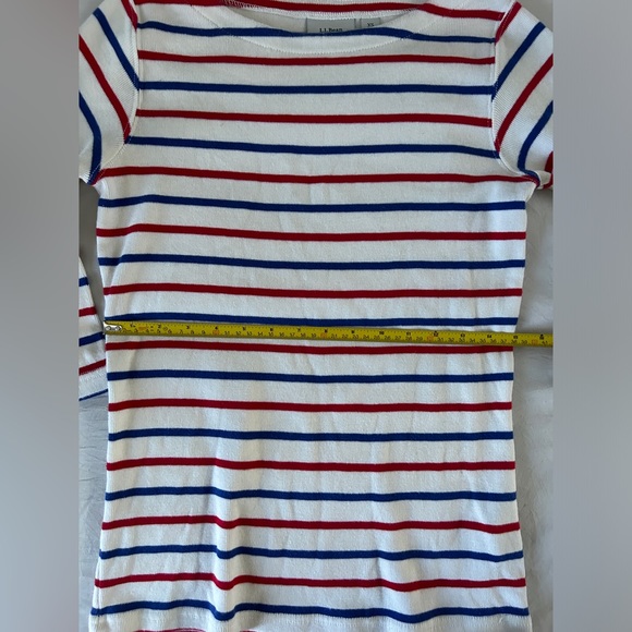 L.L. Bean Nautical Striped Knit Sweater Size XS - Picture 8 of 10